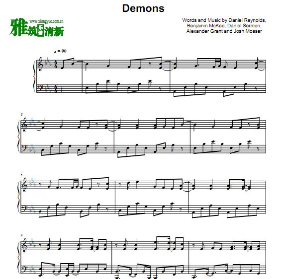 Peter Buka - Demons钢琴谱
