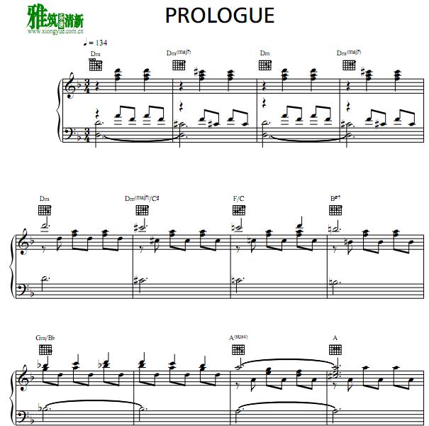 寻找梦幻岛 - Finding Neverland - Prologue钢琴谱