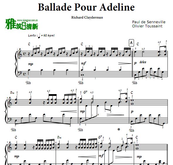 Richard Clayderman - Ballade Pour Adeline