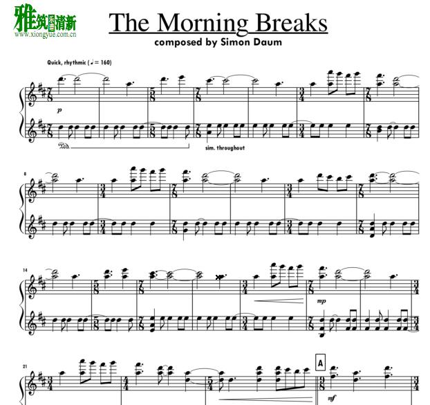 simon daum - The Morning Breaks钢琴谱