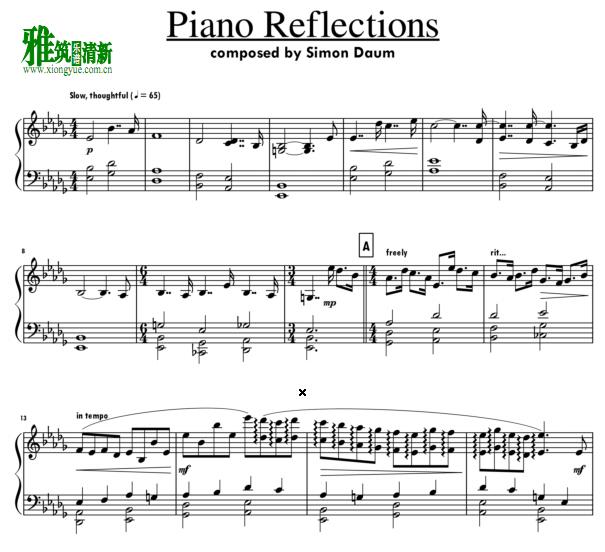 simon daum - Piano Reflections钢琴谱
