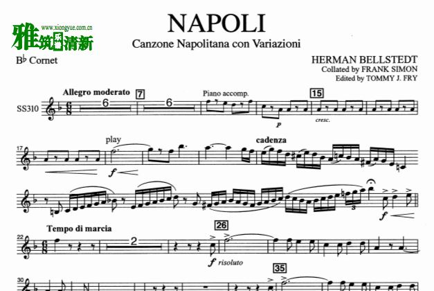Bellstedt - Napoli 小号谱