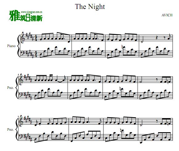 Avicii - The Nights 钢琴独奏谱
