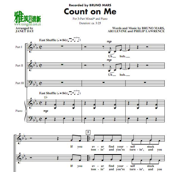 BRUNO MARS - Count on Meϳ