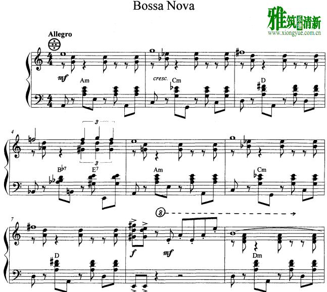 Victor Vlasov - Bossa Nova手风琴谱