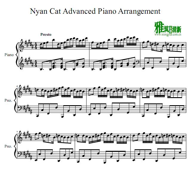 asongscout - nyan cat钢琴谱