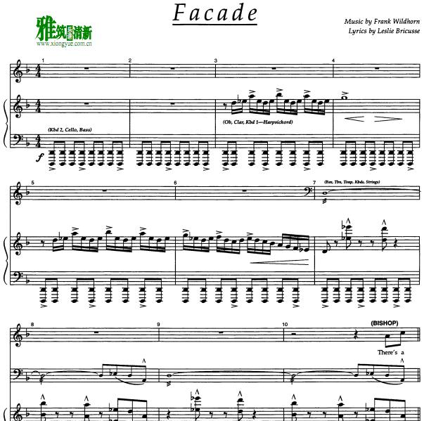 变身怪医 FACADE合唱钢琴伴奏谱