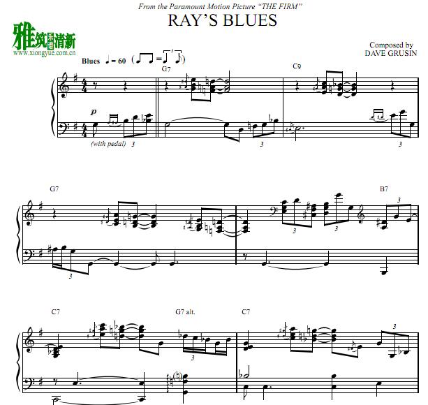 Ray's blues钢琴谱