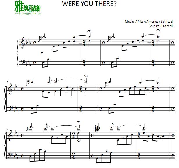 Paul Cardall - Were You There钢琴谱