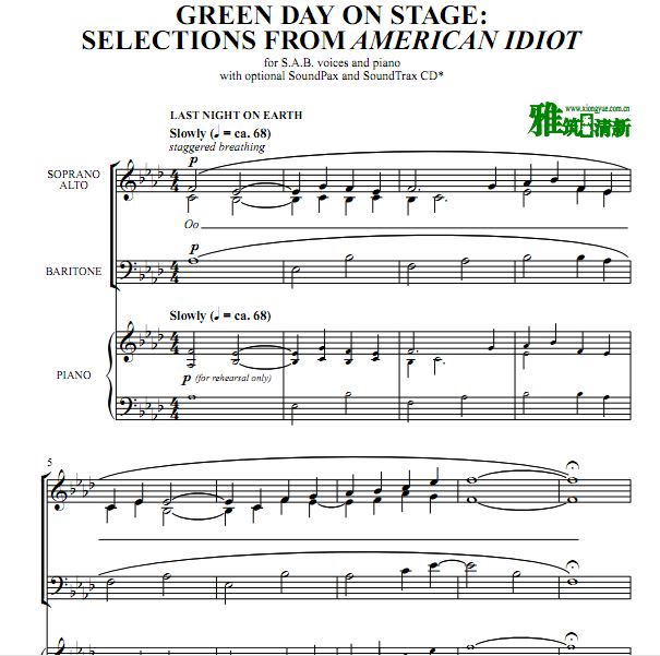 Selections from American Idiot SABϳ׸ְ