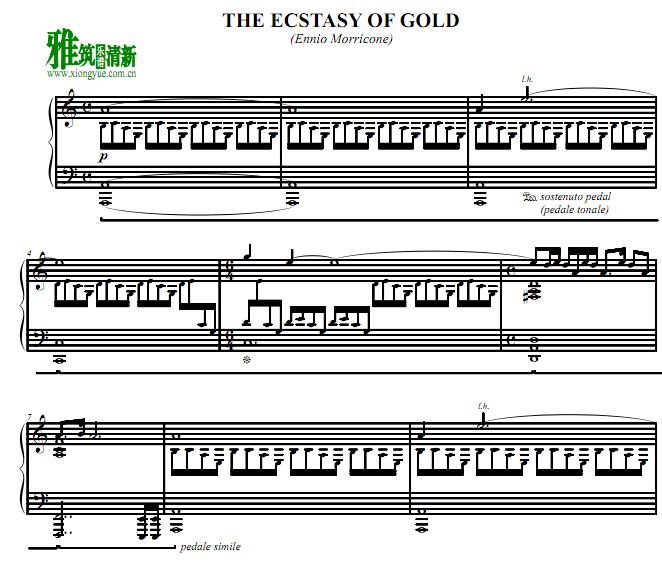 The Ecstasy of Gold钢琴谱 