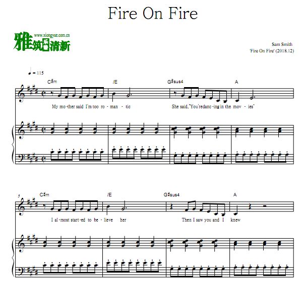 Sam Smith - Fire On Fire 
