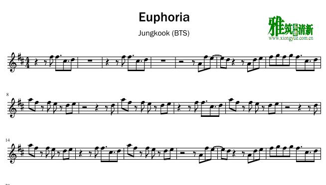 BTS - Euphoria小提琴谱
