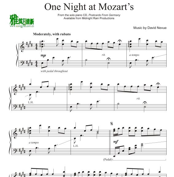 David Nevue - One Night at Mozart’s