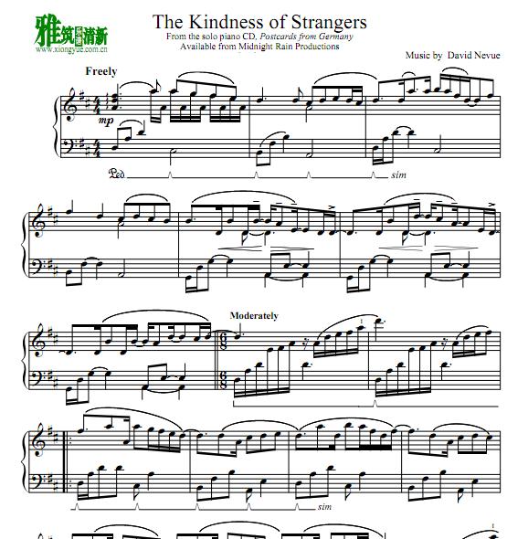 David Nevue - The Kindness of Strangers钢琴谱