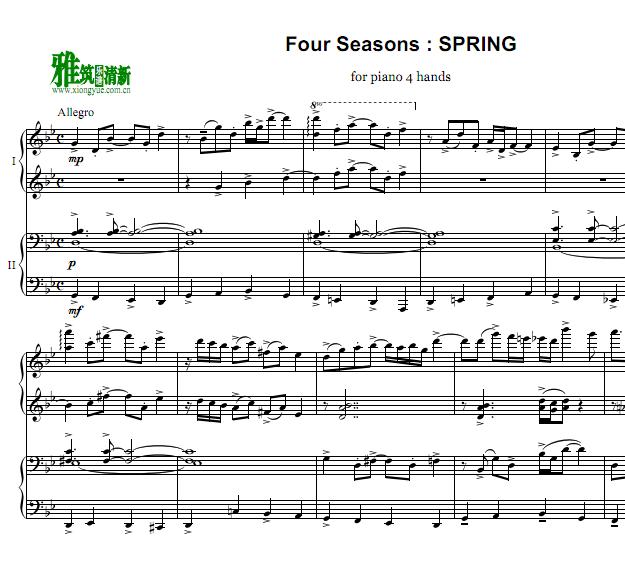 Ƥ Piazzolla Four Seasons spring