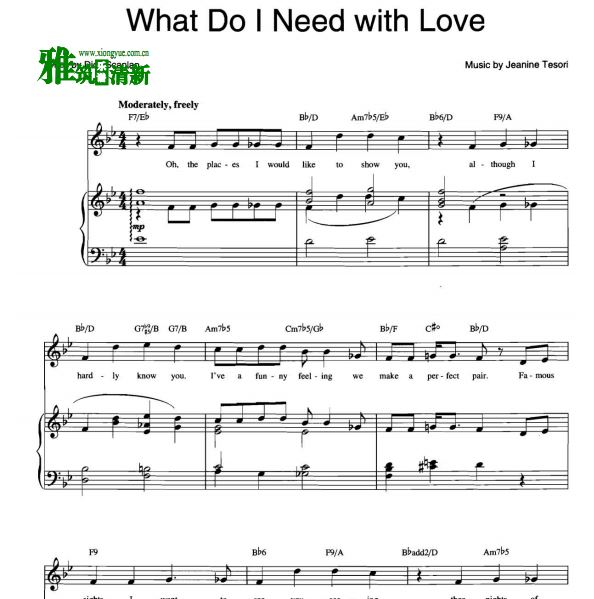 音乐剧 Thoroughly Modern Millie 摩登米莉 - What Do I Need With Love钢琴伴奏谱