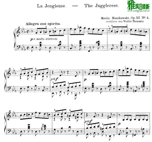 La Jongleuse  Op.52, No.4