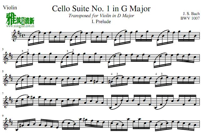 ͺBach Cello Suite No1 in G Major BWV 1007 PreludeС