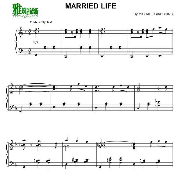 Michael Giacchino - Married Life钢琴谱