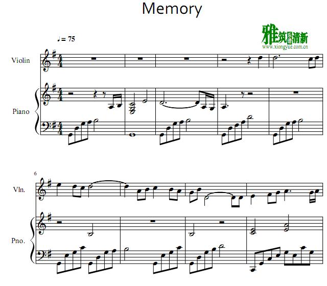 Joe Hisaishi入殓师 - Memory小提琴钢琴伴奏谱