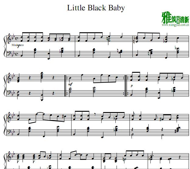Coco Avant Chanel - Little Black Baby钢琴谱