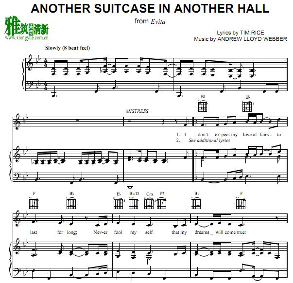 Evita - Another Suitcase in Another Hall 