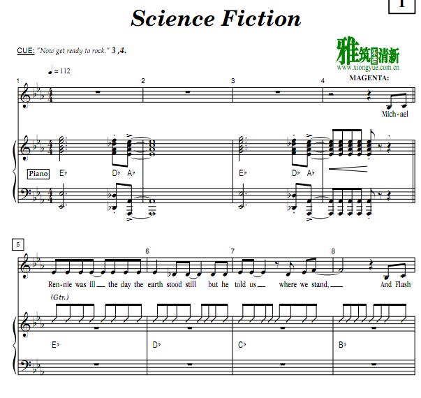 洛基恐怖秀 Science Fiction歌谱 正谱