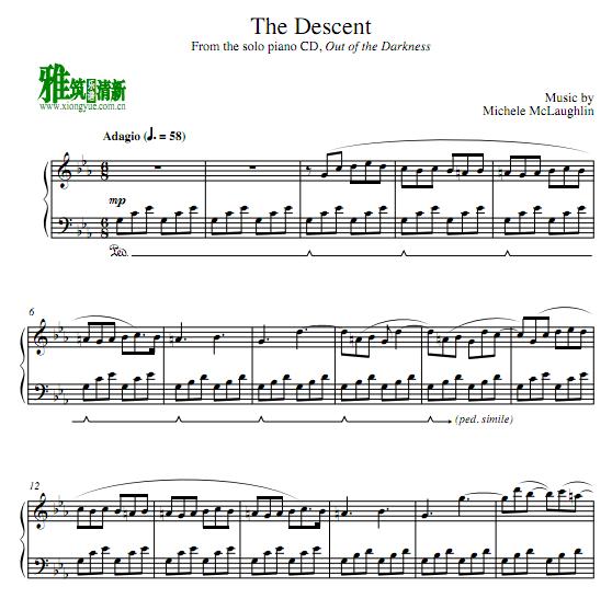 Michele McLaughlin - The Descent钢琴谱