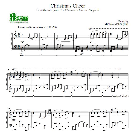 Michele McLaughlin - Christmas Cheer钢琴谱