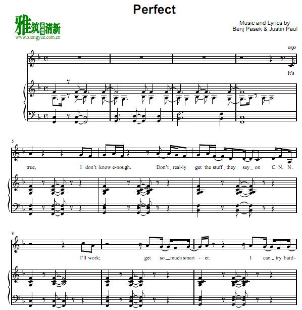 Edges - Perfect 歌谱 正谱