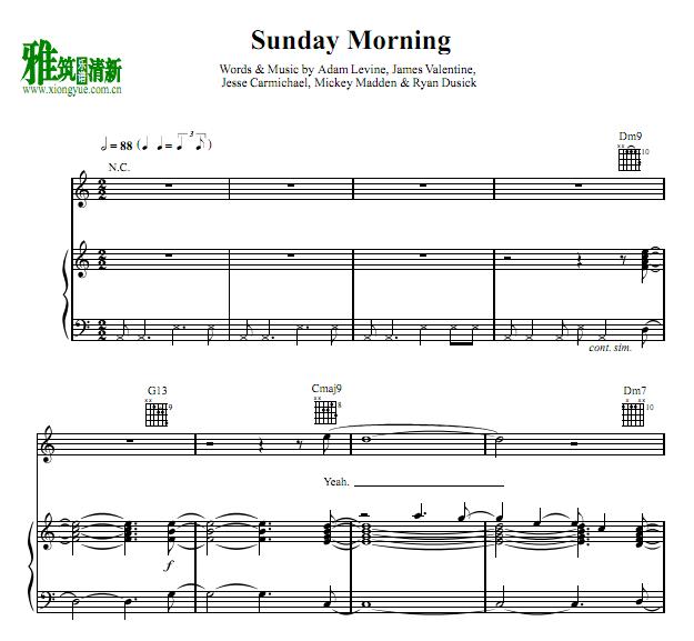 Maroon 5 - Sunday Morningٰ