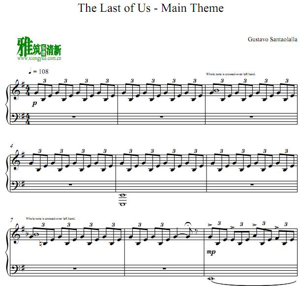 美国末日The Last of Us钢琴谱