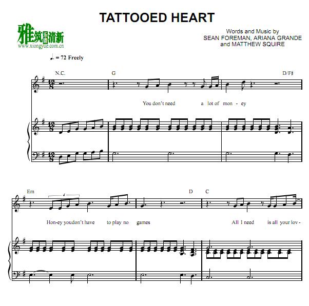 Ariana Grande - Tattooed Heartٰ