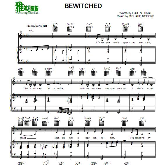 Bothered and Bewildered - Bewitched 歌谱 正谱