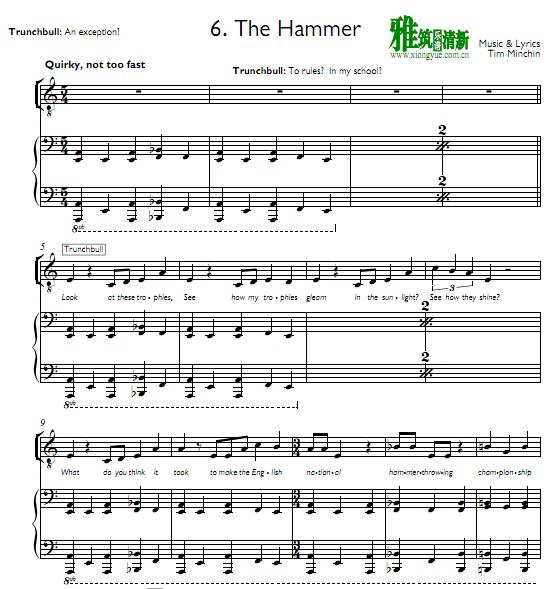 Matilda - the-Hammer钢琴伴奏谱