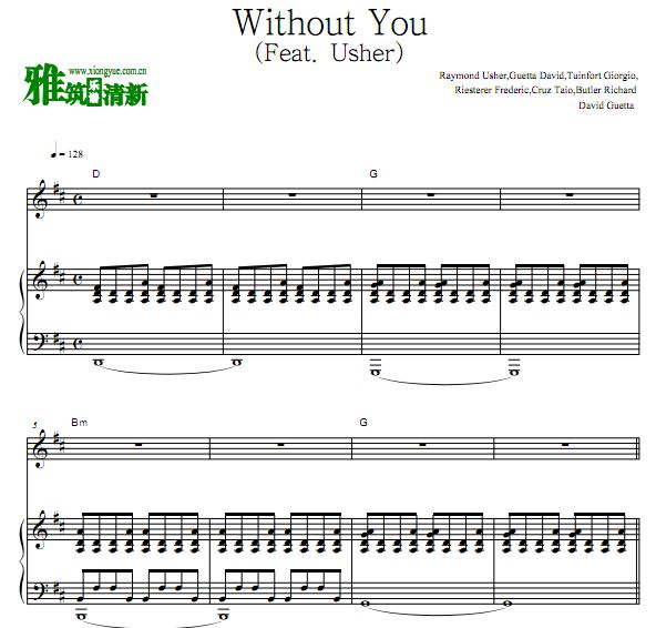 David Guetta - Without You (Feat. Usher)