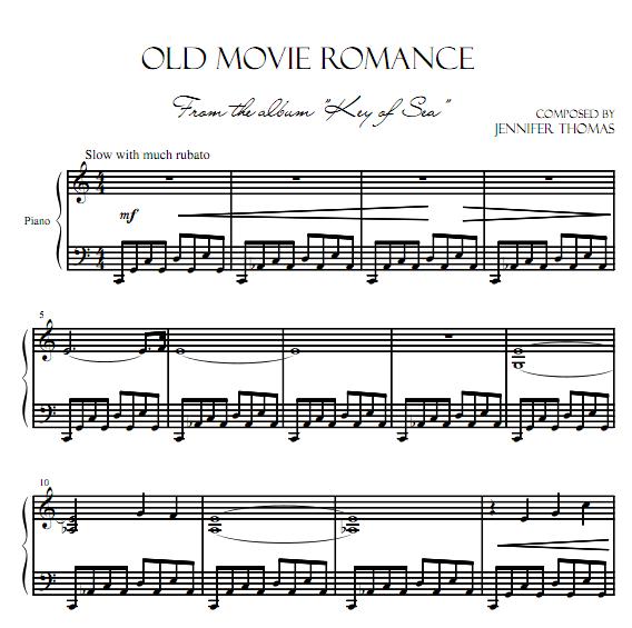 Jennifer Thomas - Old Movie Romance钢琴谱