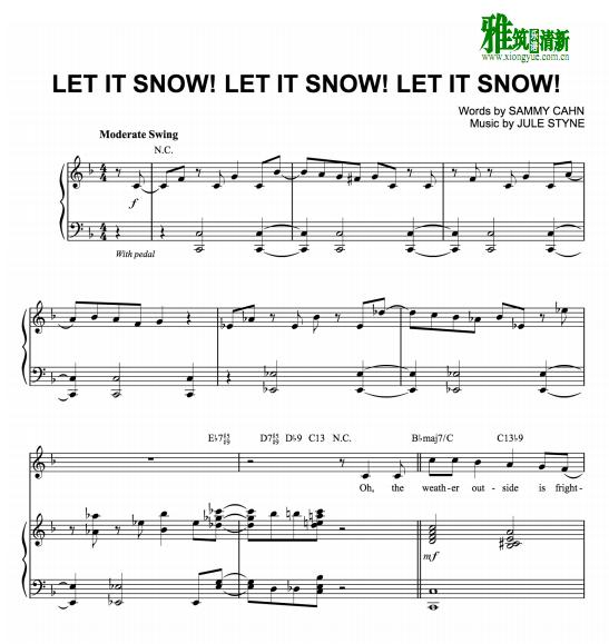Let It Snow!Let It Snow!Let It Snow歌谱 正谱