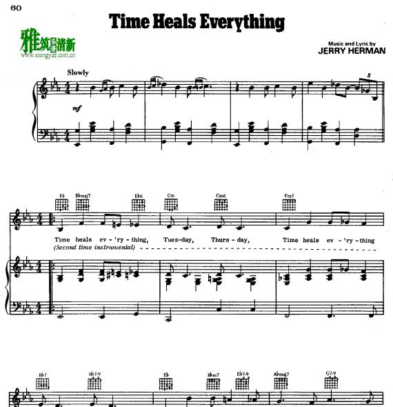 Time Heals Everything 声乐谱