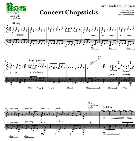 Andrew Johnson - Concert Chopsticks钢琴谱