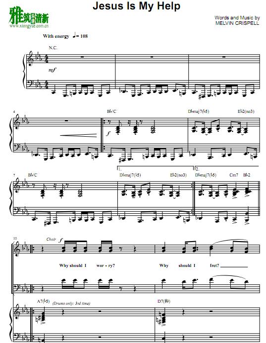 Hezekiah Walker - Jesus Is My Help正谱 歌谱