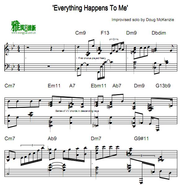 Everything Happens To Meʿ Improvised solo