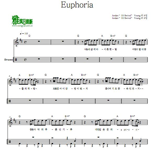 BTS - Euphoria鼓谱