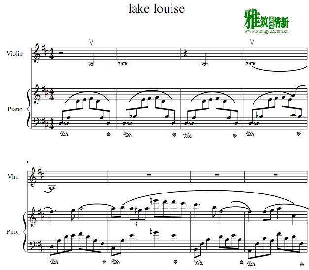 仓本裕基Lake Louise小提琴钢琴重奏谱1