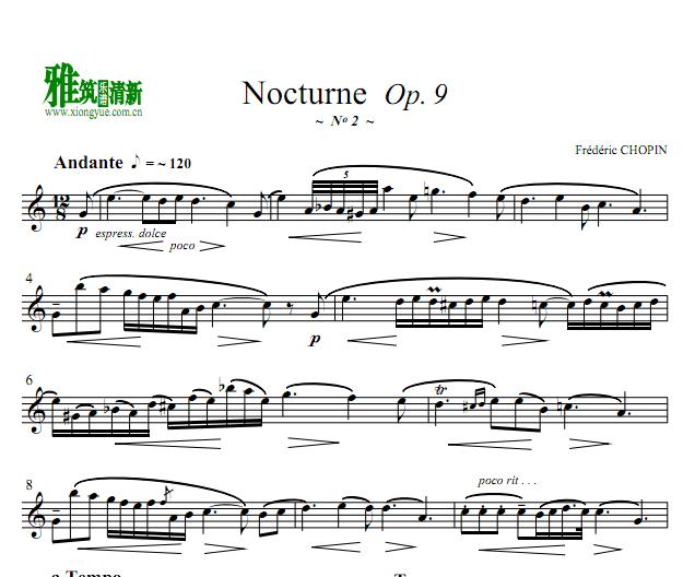 ФҹNocturne No.2 in E flat, Op.9 No.2˹