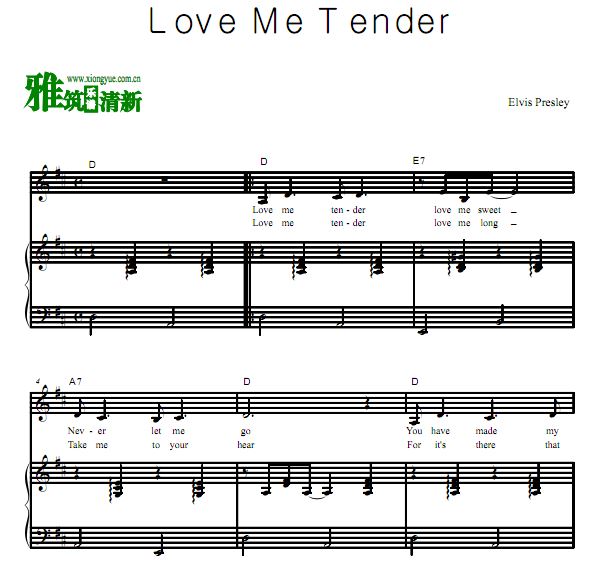 Elvis Presley - Love Me Tender  