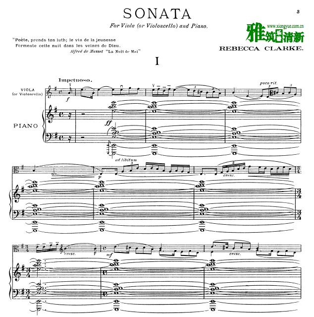 Rebeccac Clarke - Viola Sonata  ٰ