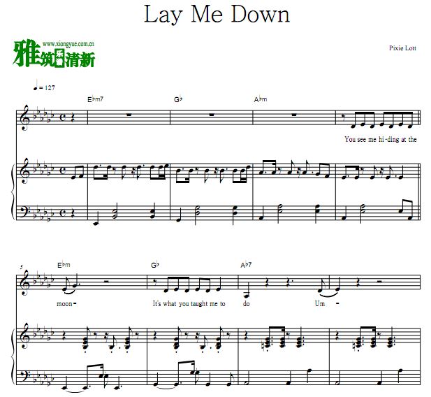 Pixie Lott - Lay Me Down  