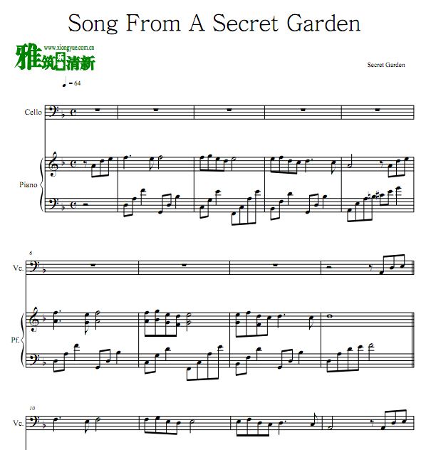 Song From a Secret Garden ԰֮ٸٺ
